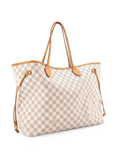 Pre-owned Louis Vuitton Neverfull Nm Damier Gm Tote Bag In White