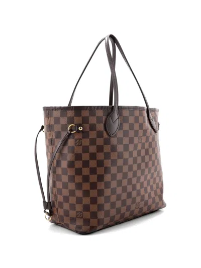 Pre-owned Louis Vuitton Neverfull Nm Damier Mm Tote Bag In Brown