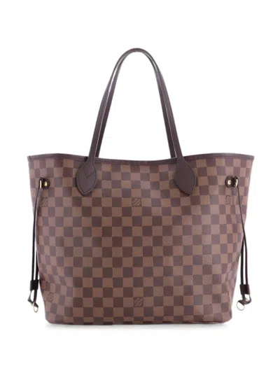 Pre-owned Louis Vuitton Neverfull Nm Damier Mm Tote Bag In Brown