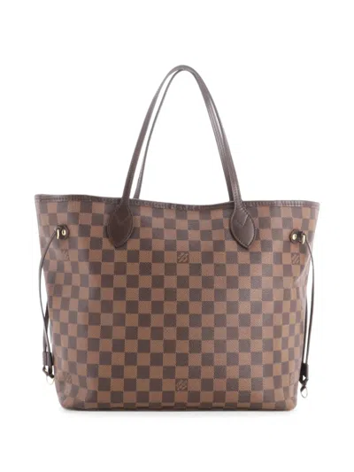 Pre-owned Louis Vuitton Neverfull Nm Damier Mm Tote Bag In Brown
