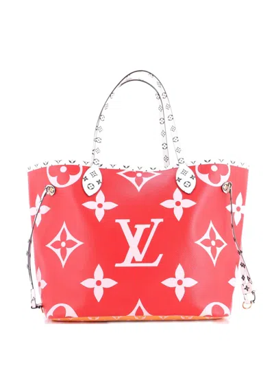 Pre-owned Louis Vuitton Neverfull Nm Limited Edition Colored Monogram Giant Mm Tote Bag In Multi