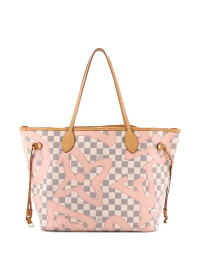 Pre-owned Louis Vuitton Neverfull Nm Limited Edition Damier Tahitienne Mm Tote Bag In Multi