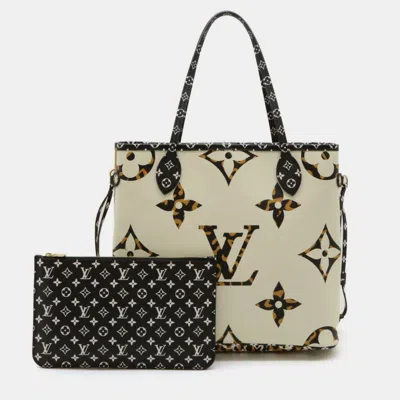 Pre-owned Louis Vuitton Neverfull Nm Limited Edition Jungle Monogram Giant Tote Bag In Multi
