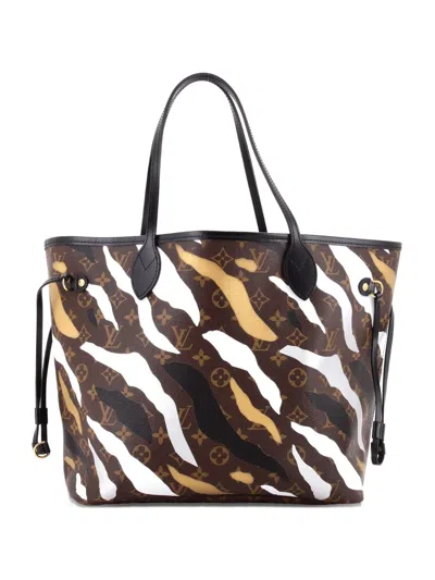 Pre-owned Louis Vuitton Neverfull Nm Limited Edition Lol League Of Legends Monogram Canvas Mm Tote Bag In Brown