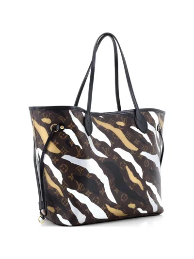 Pre-owned Louis Vuitton Neverfull Nm Limited Edition Lol League Of Legends Monogram Canvas Mm Tote Bag In Brown