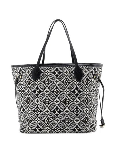 Pre-owned Louis Vuitton Neverfull Nm Limited Edition Since 1854 Monogram Jacquard Mm Tote Bag In Black