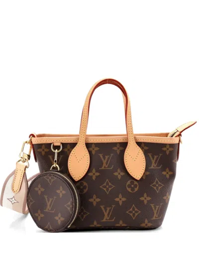 Pre-owned Louis Vuitton Neverfull Nm Monogram Canvas Bb Tote Bag In Brown