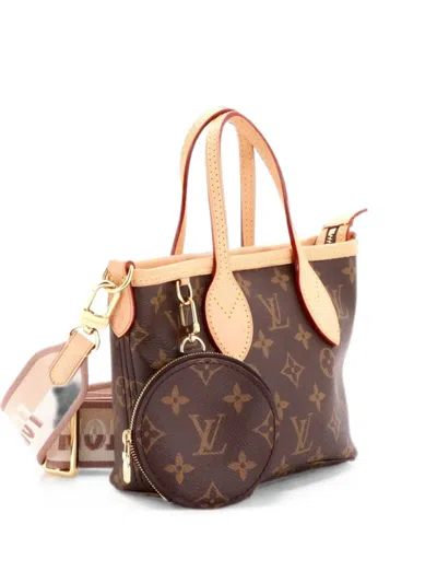 Pre-owned Louis Vuitton Neverfull Nm Monogram Canvas Bb Tote Bag In Brown