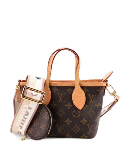 Pre-owned Louis Vuitton Neverfull Nm Monogram Canvas Bb Tote Bag In Brown