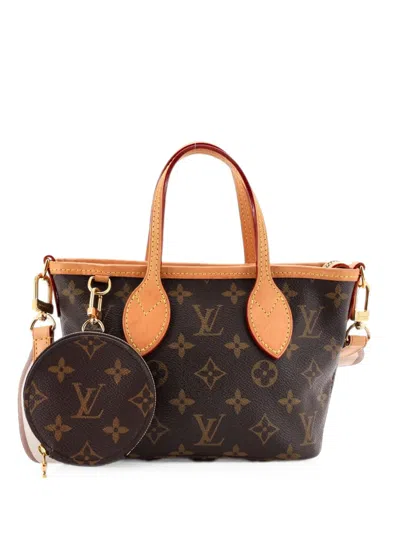 Pre-owned Louis Vuitton Neverfull Nm Monogram Canvas Bb Tote Bag In Brown