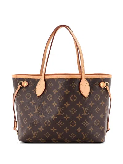 Pre-owned Louis Vuitton Neverfull Nm Monogram Canvas Pm Tote Bag In Brown
