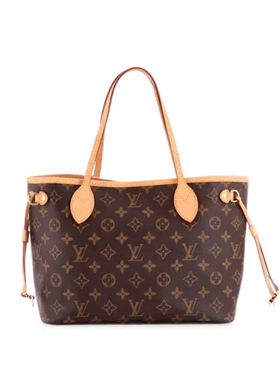 Pre-owned Louis Vuitton Neverfull Nm Monogram Canvas Pm Tote Bag In Brown