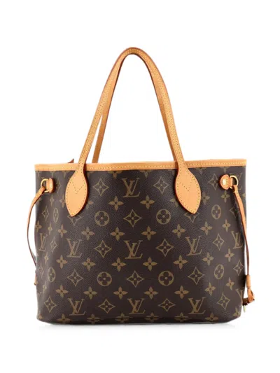 Pre-owned Louis Vuitton Neverfull Nm Monogram Canvas Pm Tote Bag In Brown