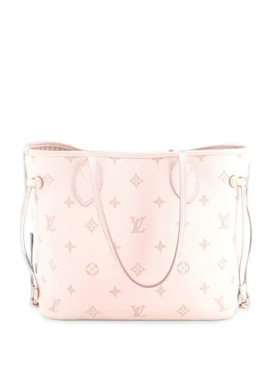 Pre-owned Louis Vuitton Neverfull Nm Monogram Empreinte Eden Mm Tote Bag In Neutrals