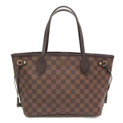 Pre-owned Louis Vuitton Neverfull Pm Canvas Tote Bag () In Brown
