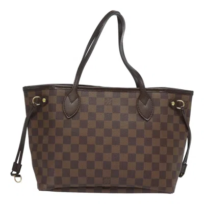 Pre-owned Louis Vuitton Neverfull Pm Canvas Tote Bag () In Brown