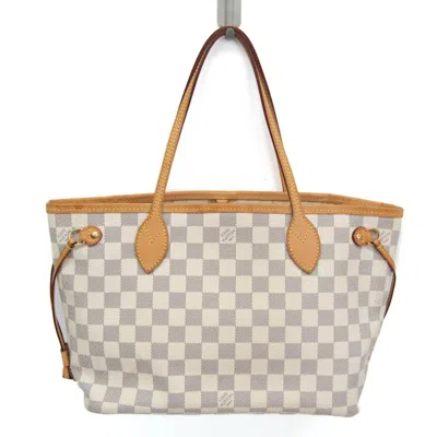 Pre-owned Louis Vuitton Neverfull Pm Canvas Tote Bag () In White