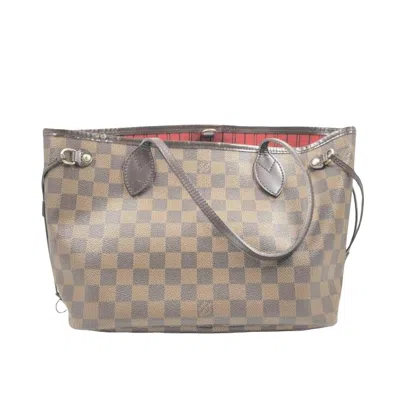Pre-owned Louis Vuitton Neverfull Pm Leather Tote Bag () In Brown