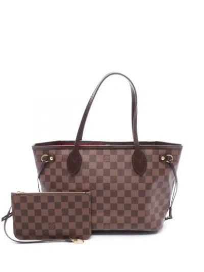 Pre-owned Louis Vuitton Neverfull Pm Tote Bag In Brown