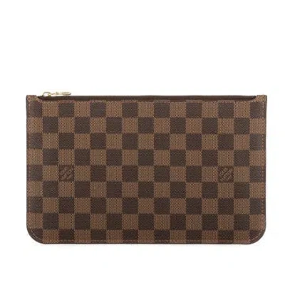 Pre-owned Louis Vuitton Neverfull Pochette In Brown