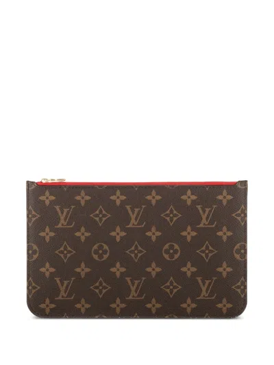 Pre-owned Louis Vuitton Neverfull Pouch In Brown