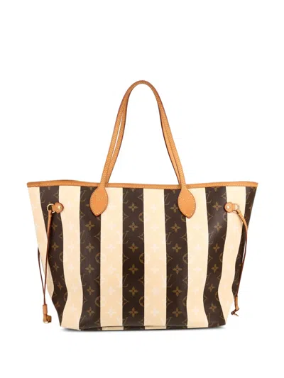 Pre-owned Louis Vuitton Neverfull Tote Bag In Neutrals