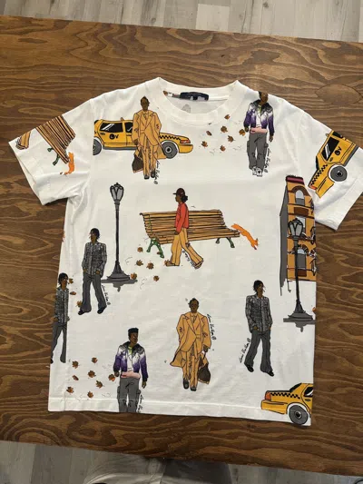 Pre-owned Louis Vuitton New Walkers Tee In White