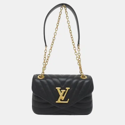 Pre-owned Louis Vuitton New Wave Chain Bag Pm In Black