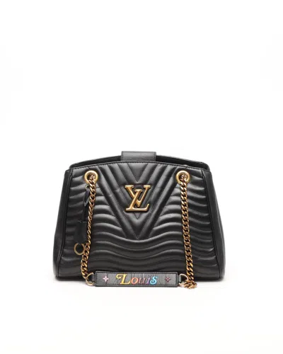 Pre-owned Louis Vuitton New Wave Chain Tote Bag In Black