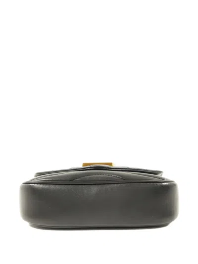 Pre-owned Louis Vuitton New Wave Chain-strap Calfskin Handbag In Black