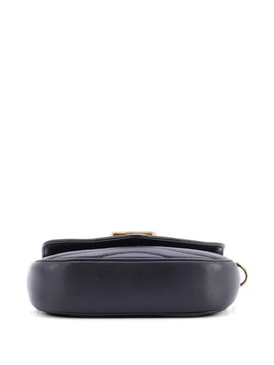 Pre-owned Louis Vuitton New Wave Multi Pochette Quilted Leather Crossbody Bag In Black