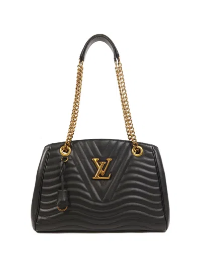 Pre-owned Louis Vuitton New Wave Shoulder Bag In Black