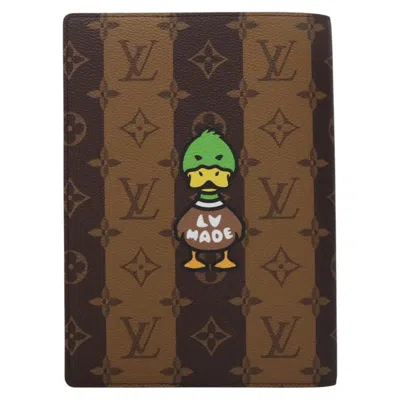 Pre-owned Louis Vuitton Nigo Brown Canvas Wallet  ()