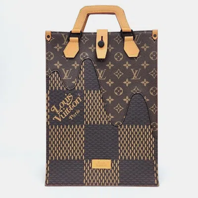 Pre-owned Louis Vuitton Nigo Mini Tote Bag In Brown