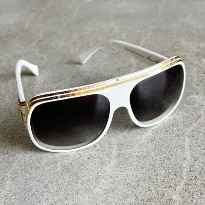 Pre-owned Louis Vuitton Nigos Personal 2004 Og Lv Millionaire Sunglasses In White