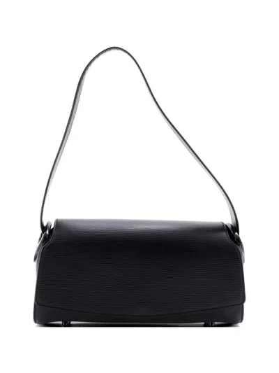 Pre-owned Louis Vuitton Nocturne Handbag Epi Leather Gm Shoulder Bag In Black