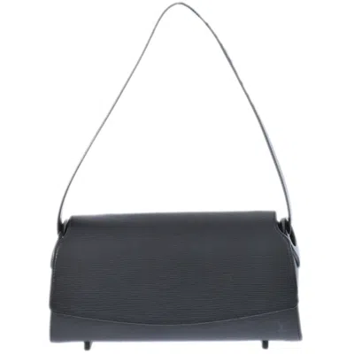 Pre-owned Louis Vuitton Nocturne Leather Shoulder Bag () In Black