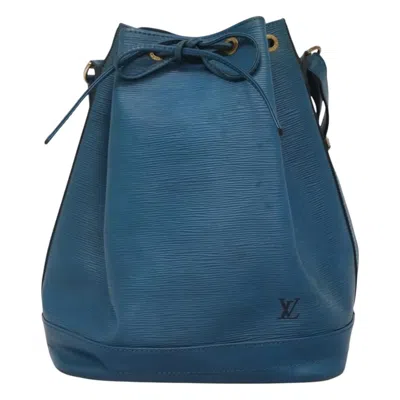 Pre-owned Louis Vuitton Noé Blue Leather Shoulder Bag ()