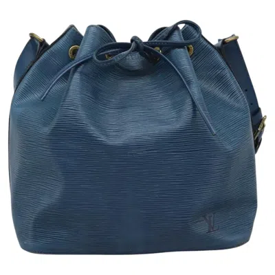 Pre-owned Louis Vuitton Noe Blue Leather Shoulder Bag ()