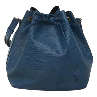 Pre-owned Louis Vuitton Noe Blue Leather Shoulder Bag ()