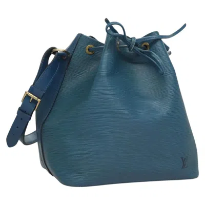 Pre-owned Louis Vuitton Noé Blue Leather Shoulder Bag ()
