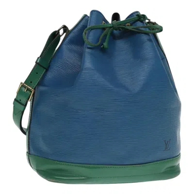 Pre-owned Louis Vuitton Noe Blue Leather Shoulder Bag ()