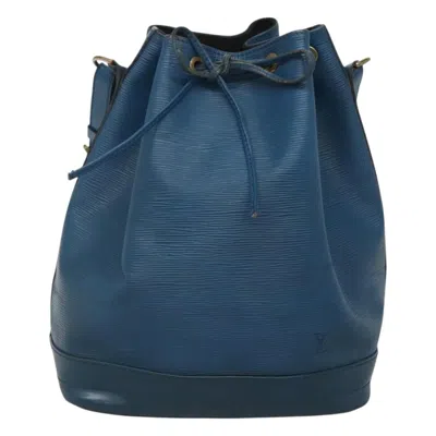 Pre-owned Louis Vuitton Noe Blue Leather Shoulder Bag ()