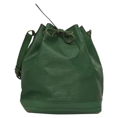 Pre-owned Louis Vuitton Noe Green Leather Shoulder Bag ()