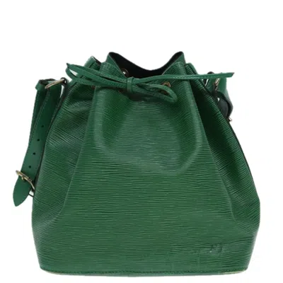 Pre-owned Louis Vuitton Noe Green Leather Shoulder Bag ()