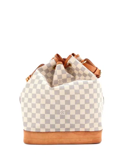 Pre-owned Louis Vuitton Noe Handbag Damier Large Bucket Bag In Neutral