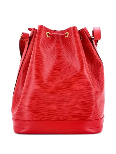 Pre-owned Louis Vuitton Noe Handbag Epi Leather Large Bucket Bag In Red