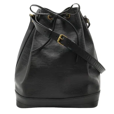Pre-owned Louis Vuitton Noé Leather Shoulder Bag () In Black
