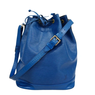 Pre-owned Louis Vuitton Noe Leather Shoulder Bag () In Blue