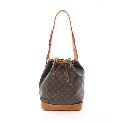 Pre-owned Louis Vuitton Noe Monogram Shoulder Bag Pvc Leather Brown